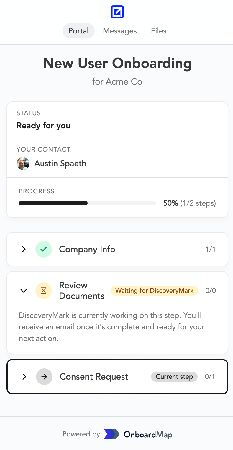 OnboardMap mobile portal